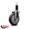 Service Caster 5'' Thermoplastic Rubber Wheel Swivel 1-1/4'' Expanding Stem Caster SCC-EX20S514-TPRB-114 - alternate 2